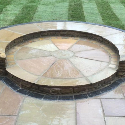 Autumn Brown Natural Sandstone Stone Circle