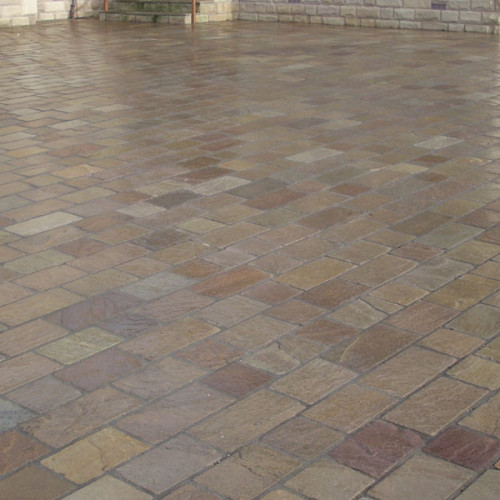 Raj Green Natural Sandstone Drivestone Sets