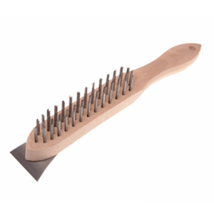 WIRE BRUSH C/W SCRAPER