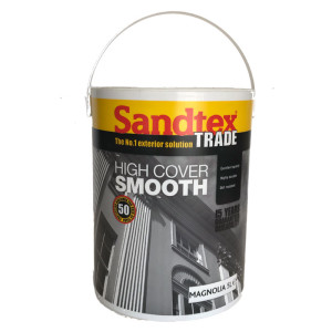 SANDTEX TRADE HIGH COVER SMOOTH MAGNOLIA 5 LITRE