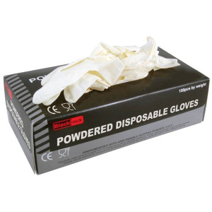 POWDERED DISPOSABLE GLOVES 