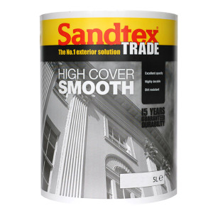 SANDTEX TRADE HIGH COVER SMOOTH WHITE 5 LITRE
